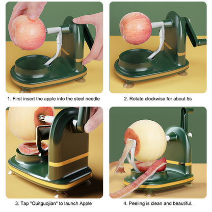 Fruit Divider and Hand-cranked Peeler